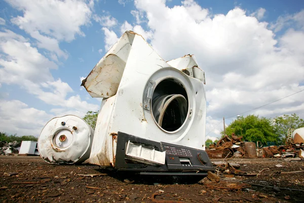 Máquina de lavar roupa velha — Fotografia de Stock