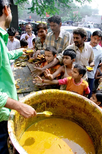 Stock image Children begging for food