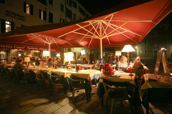 Venetianska restauranger — Stockfoto