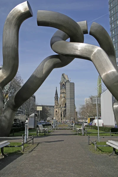 "berlin "scultura, berlin, Germania — Foto Stock