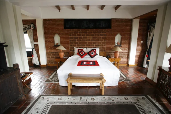 Terracotta bedroom — Stock Photo, Image