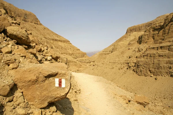 死海地域の砂漠の風景 — ストック写真