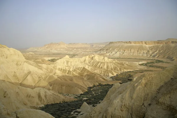 Písečné duny sede boker poušť, Izrael — Stock fotografie