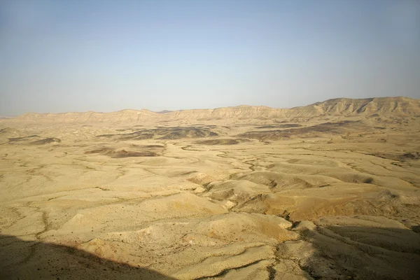 Landschap landschap in sede boker woestijn, Israël — Stockfoto