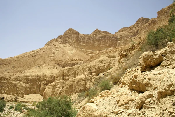 Desert landscape in the dead sea region — Stock Photo, Image