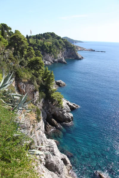 Línea costera de Dubrovnik — Foto de Stock