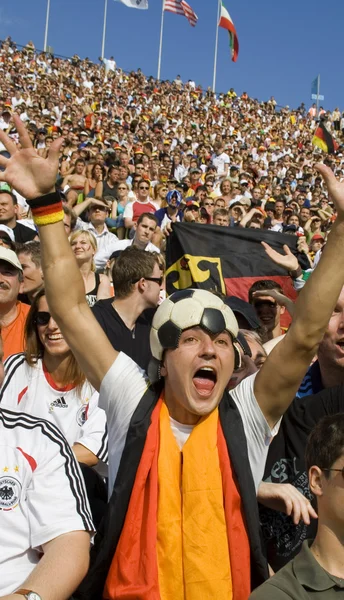 stock image Screaming football head