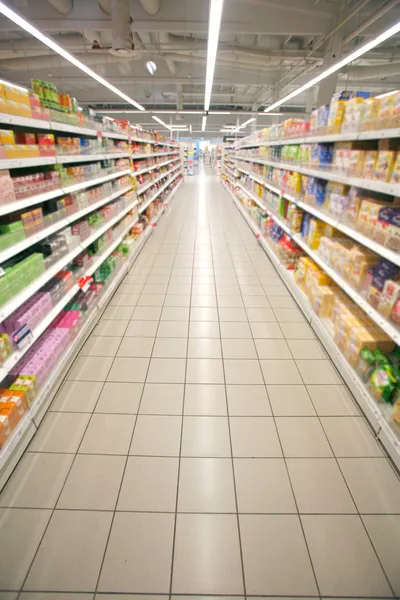 Supermarkt-Perspektive Stockbild