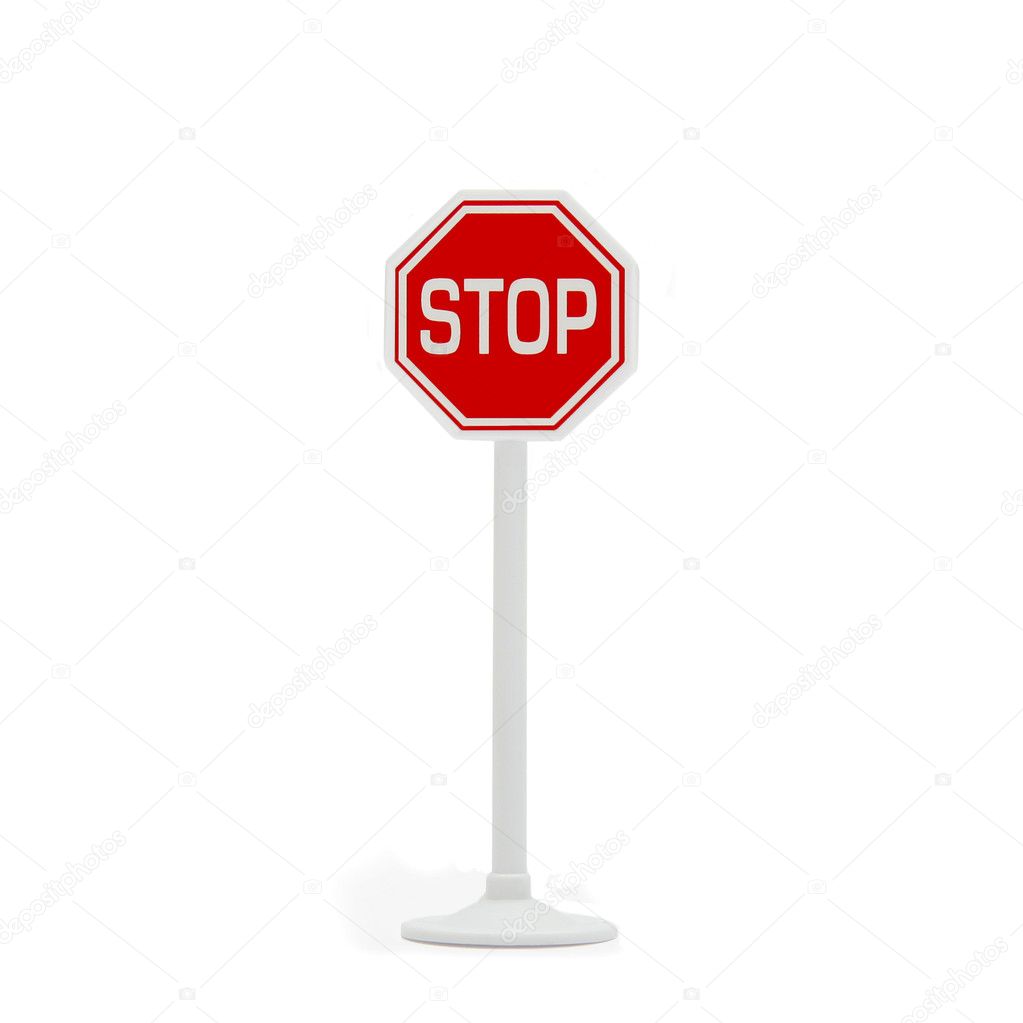 Stop sign post