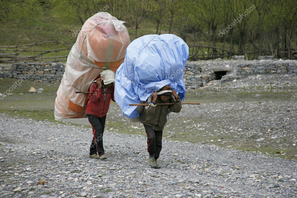 carrying heavy load
