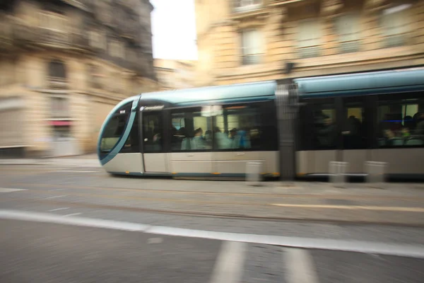 Tram in movement — Stock Photo, Image