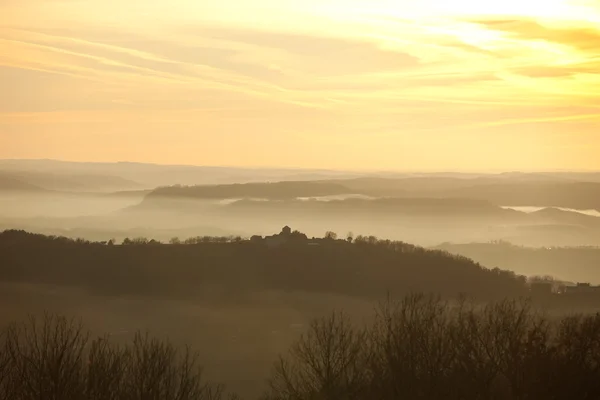 stock image Misty hills