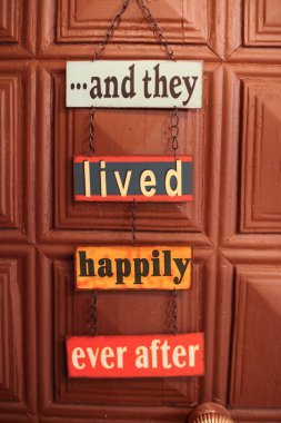 Happiness door sign clipart