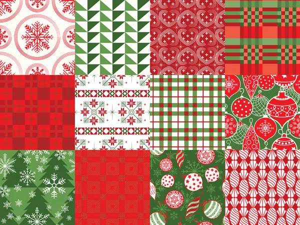 Holiday patterns — Stock Vector