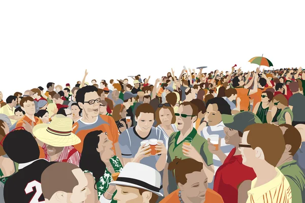 Fiesta al aire libre — Vector de stock