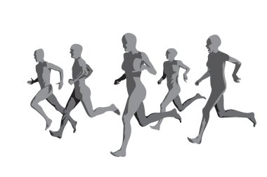 Runners clipart