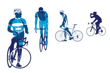 Bicyclist Collection clipart