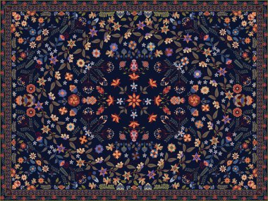 Floral carpet clipart