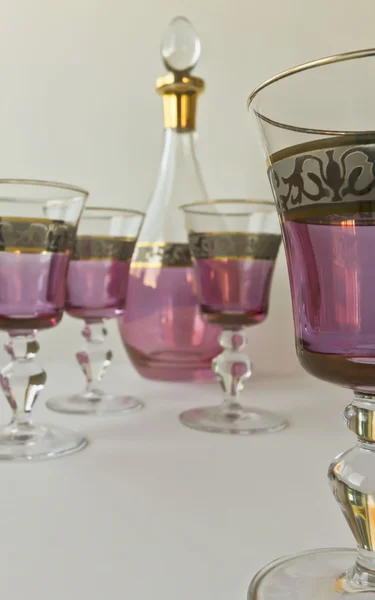 stock image A Wine Decanter and Four Glasses from Iraq
