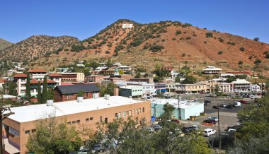 bisbee, arizona üzerinden 'b' görünümü