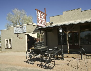 A Wagon at the O.K. Corral, Tombstone, Arizona clipart