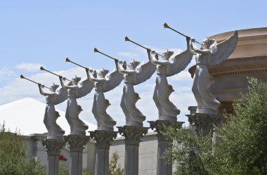 Angels Blowing Trumpets at Caesars Palace, Las Vegas clipart