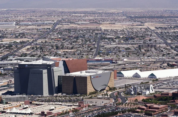 Вид с воздуха на Всемирный рыночный центр, Лас-Вегас — стоковое фото