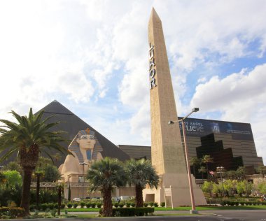 A Daytime View of the Luxor Hotel and Casino clipart