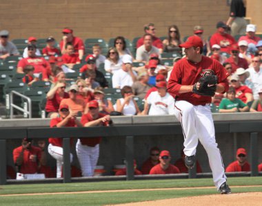 Arizona Diamondbacks Left Handed Pitcher Joe Saunders clipart