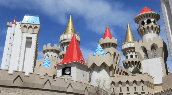 A sunny view of the Excalibur Hotel and Casino — Stock Photo, Image