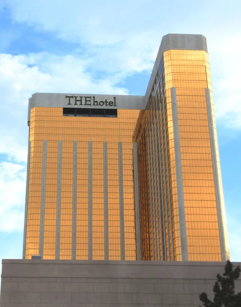 Вечір постріл Thehotel в Лас-Вегасі — стокове фото