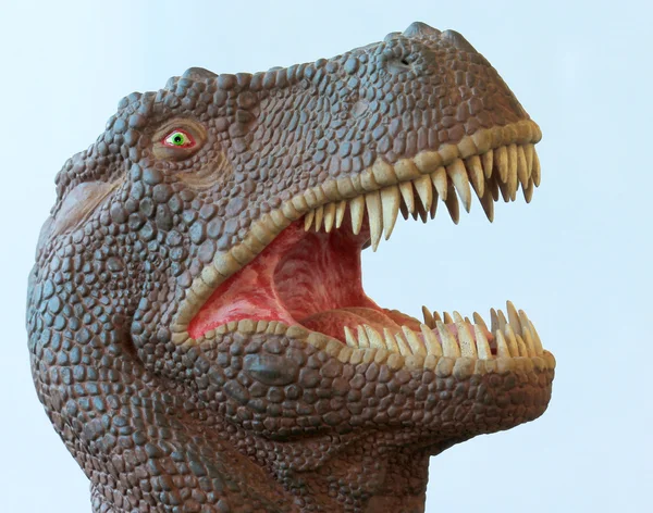 顎をぽっかりとティラノサウルス ・ レックス恐竜 — ストック写真