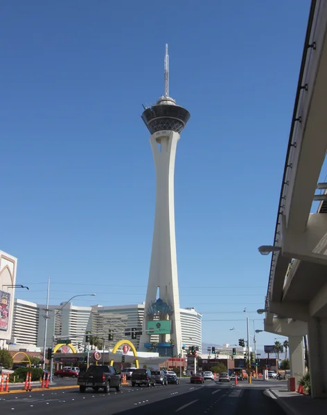 A View of the Stratosphere Hotel and Casino — Stock Photo, Image