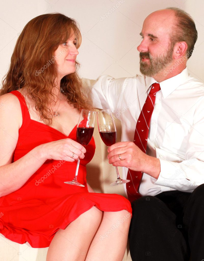 A Husband and Wife Toast on Valentine's Day
