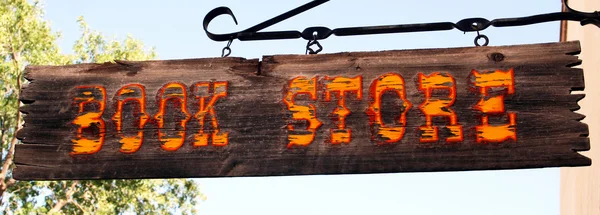 Un antico libro negozio segno — Foto Stock