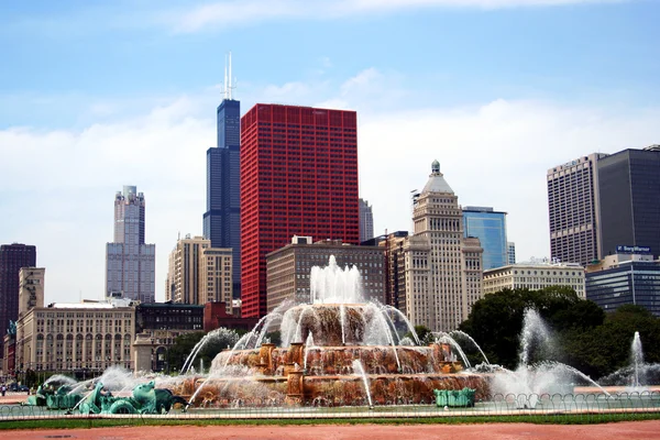 stock image Buckingham Fountain, Grant Park, South Lake Shore Drive, Central Chicago, I