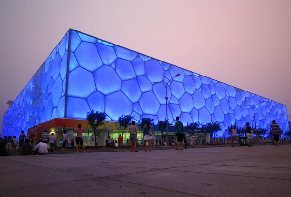 Vue sur le Cube, Parc National Olympique, Pékin, Chine . — Photo
