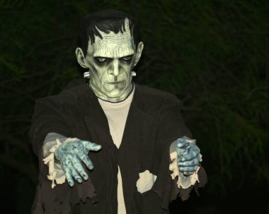 A Frankenstein's Monster Lurks in the Night clipart