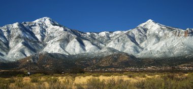 A View of the Huachuca Mountains in Winter clipart