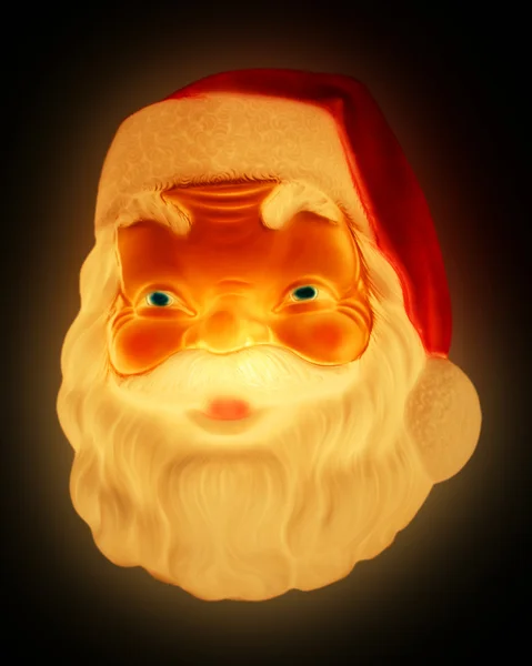 Noel'de parlayan bir Noel Baba yüz — Stok fotoğraf