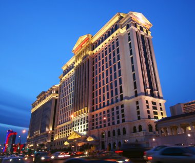 A View of Caesars Palace on the Strip, Las Vegas, Nevada clipart