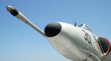 An A-4 Skyhawk at the USS Midway Museum clipart