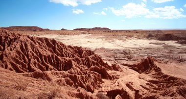 An Erosion of Red Bluffs in Petrified Forest clipart