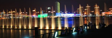 A Water Show by the Huangpu River, Expo 2010, Shanghai clipart