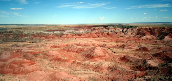 Uma vista aérea do deserto pintado — Fotografia de Stock