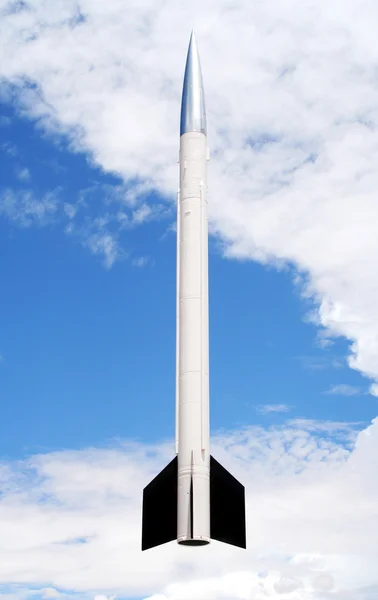 Un cohete de sondeo Aerobee 170 para sondear el espacio exterior Fotos de stock libres de derechos