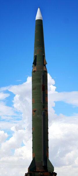 A Pershing II Missile Against the Sky