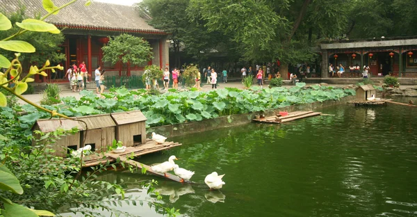 Eine Szene in der Villa des Prinzen Gong, Peking — Stockfoto