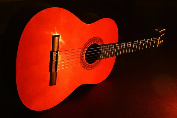 A Red Guitar — Stock Photo, Image