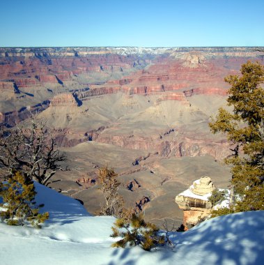 A Grand Canyon South Rim Winter View clipart